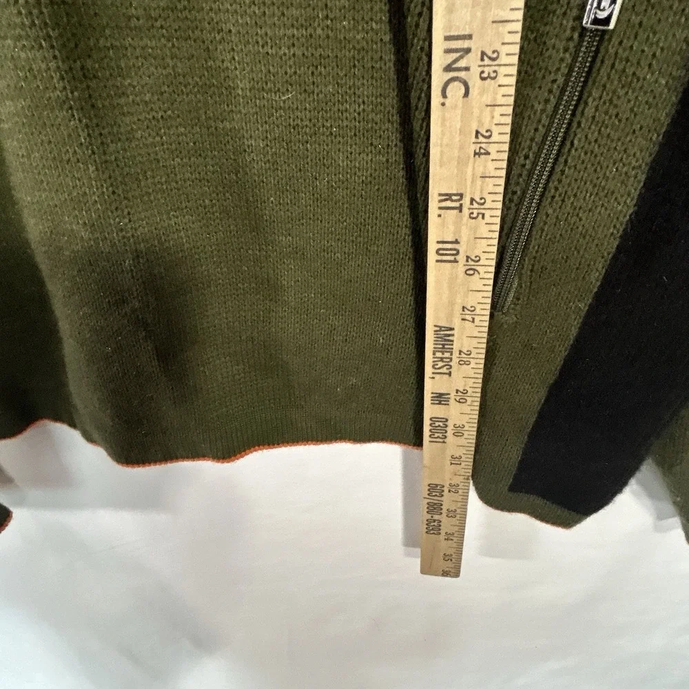 Vintage Y2K Phat Farm Knit Sweater Men's XXXL Olive Green Mock Neck Streetwear
